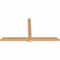 Ekena Millwork Eugene Smooth Timber Gable Bracket, Western Red Cedar, 96"W x 52"H x 3 1/2"D x 5 1/2"F, 13/12 Pitch GBW096X52X0406EUG00SWR - alternate 3